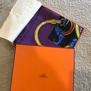Hermes silk scarf